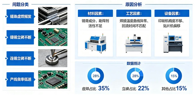 无铅锡膏焊接不良原因
